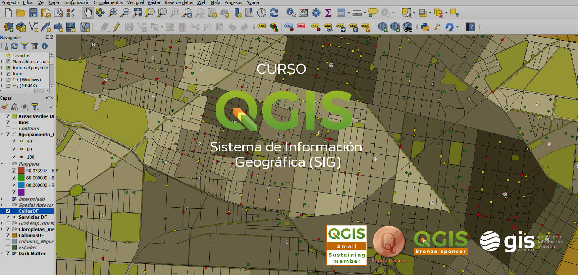 Curso QGIS GIS MEXICO Sistemas de Información Geográfica